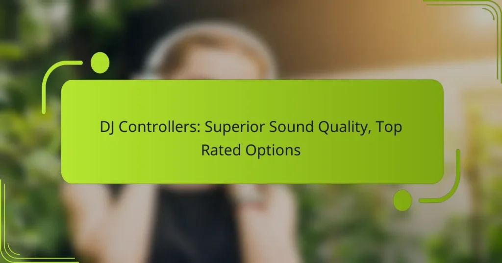 DJ Controllers: Superior Sound Quality, Top Rated Options