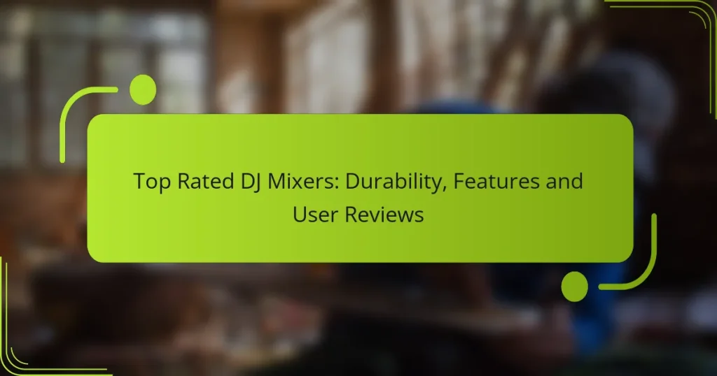 Top Rated DJ Mixers: Durability, Features and User Reviews
